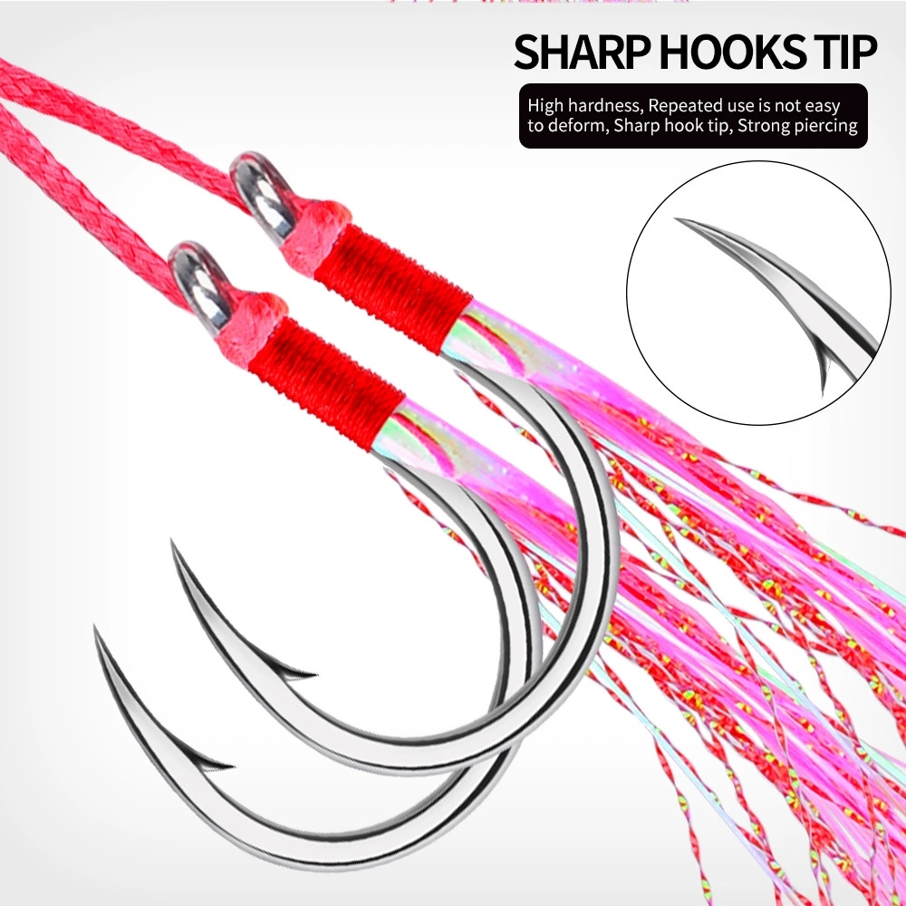 5Pairs Double Barbed Assist Ho - Jigger Double Sided 评论和价格