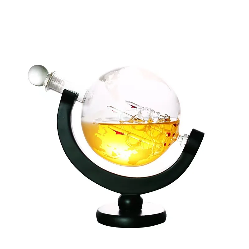 Whiskey Glass Set Crystal Glob - Decanter Globe Set 评论和价格