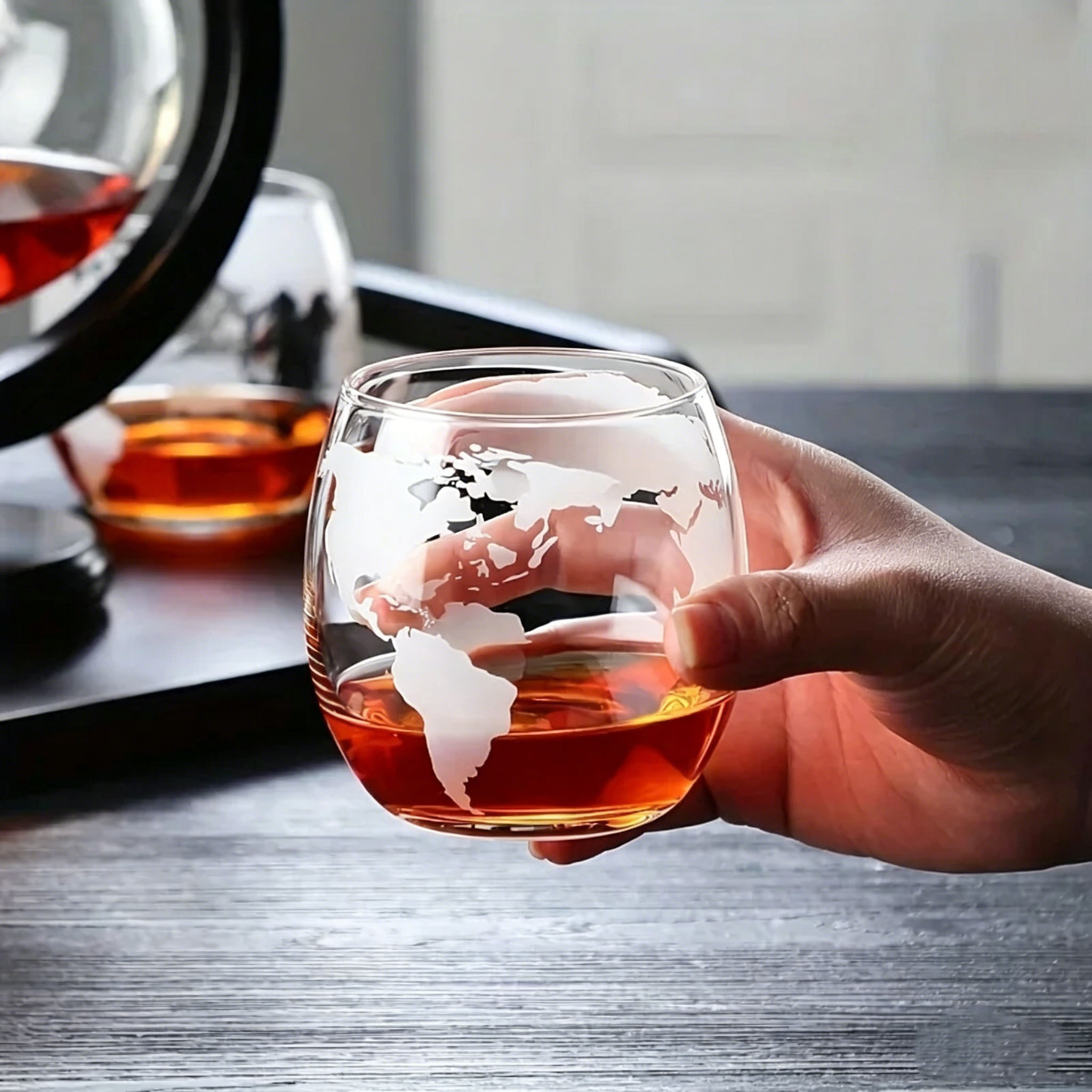 850Ml Whiskey Globe Decanter S - Decanter Globe Set 评论和价格