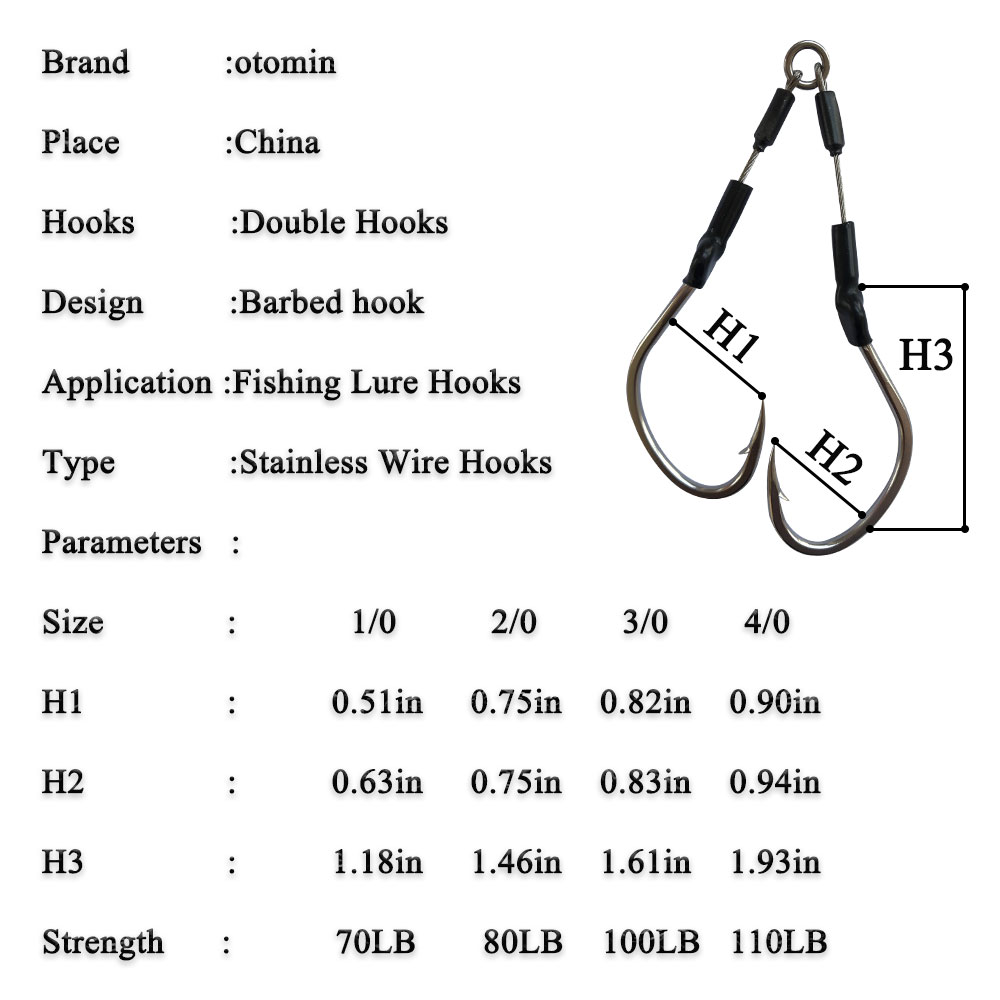 2pairs/bag Slow Fast Jigging H - Jigger Double Sided 评论和价格
