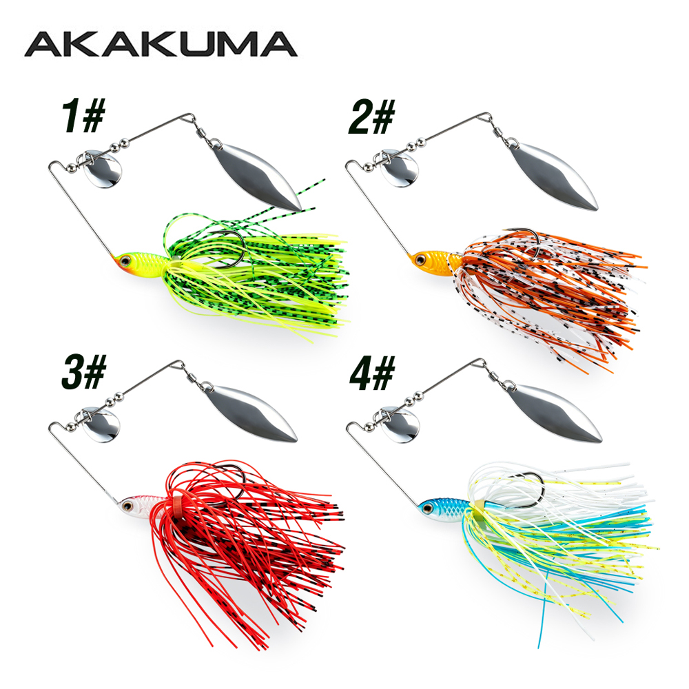 4pcs 18g Spinnerbait Fishing L - Jigger Double Sided 评论和价格