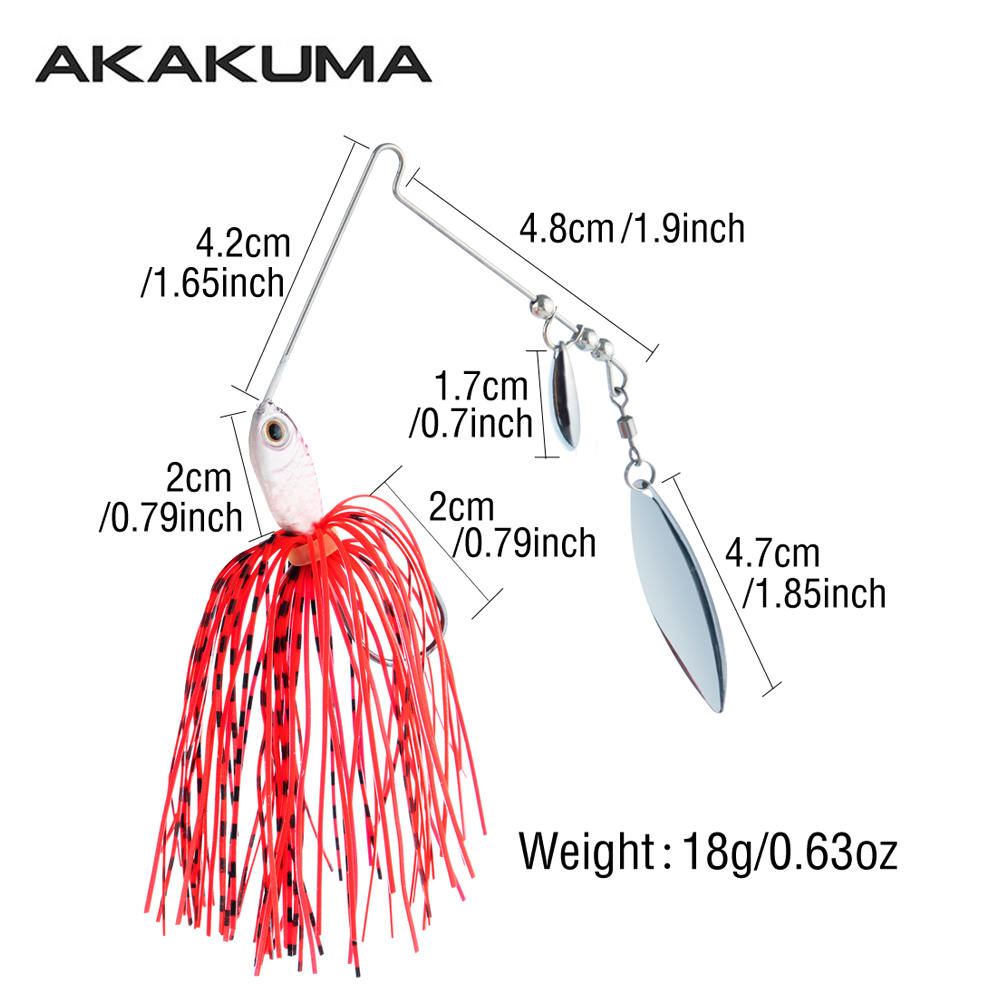 4pcs 18g Spinnerbait Fishing L - Jigger Double Sided 评论和价格
