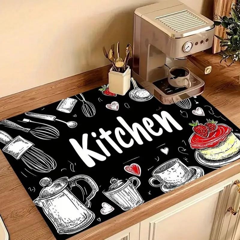 Kitchen Super Absorbent Mat Co - Bar Mat Rubber 评论和价格