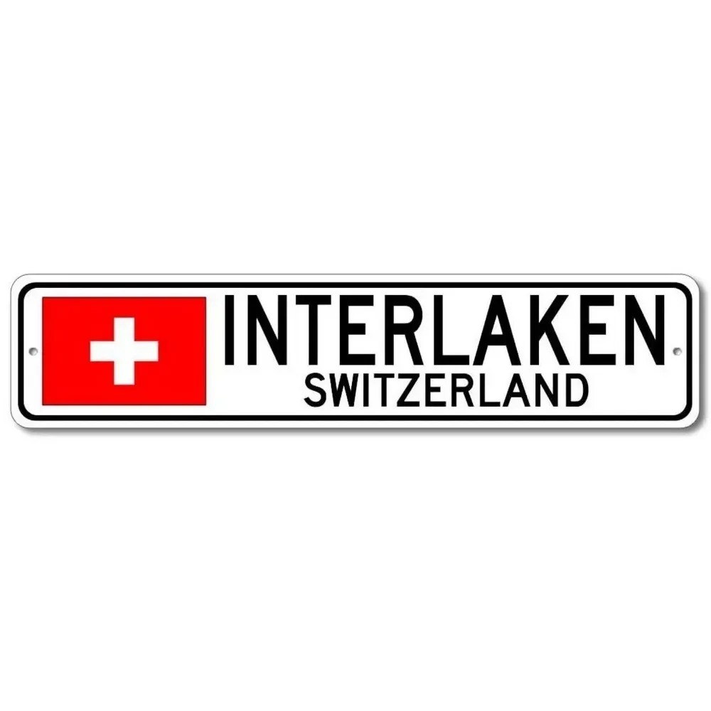 [2D Flat] Vintage Swiss Town A - Home Bar Signs 评论和价格