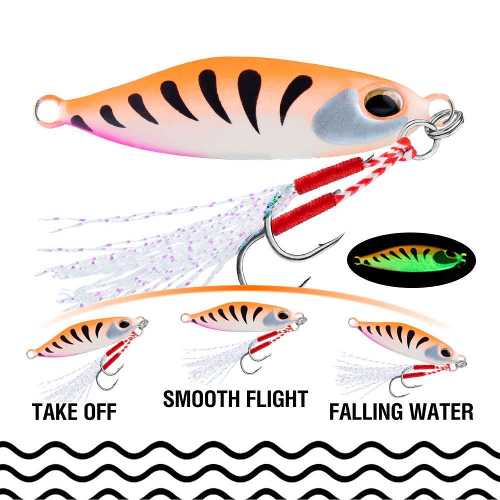 5Pcs Jig Bait 7G/10G/15G/20G S - Jigger Double Sided 评论和价格