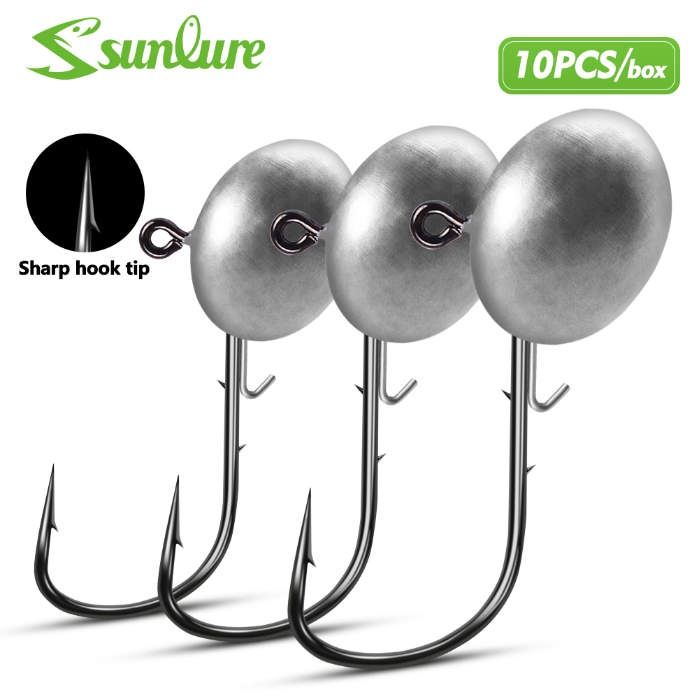 Sunlure 10PCS/Box Oval Lead Ji - Jigger Double Sided 评论和价格