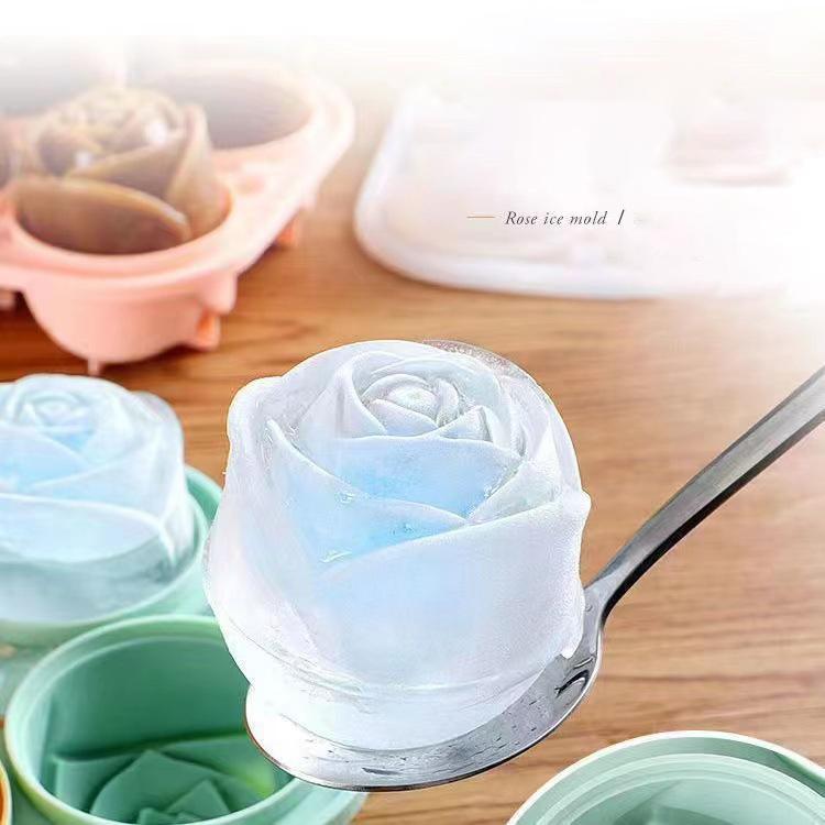 3D Rose Ice Molds 4 Holes Ice  - Ice Mold Sphere 评论和价格