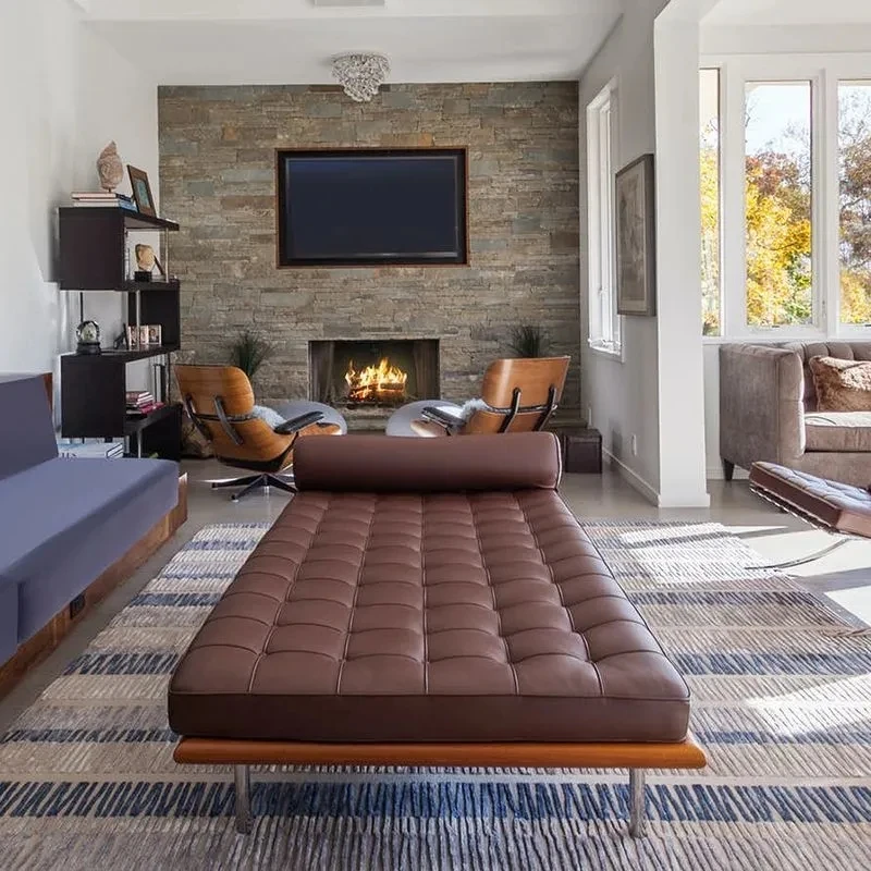 Modern Leather Barcelona Sofa  - Home Barcelona 评论和价格