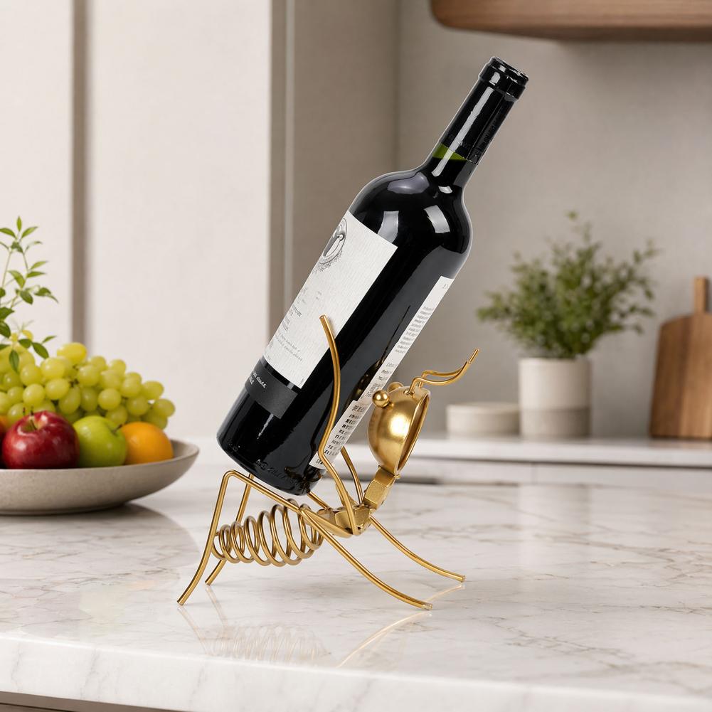 Solid Metal Wine Stand Unique  - Home Bar Stand 评论和价格