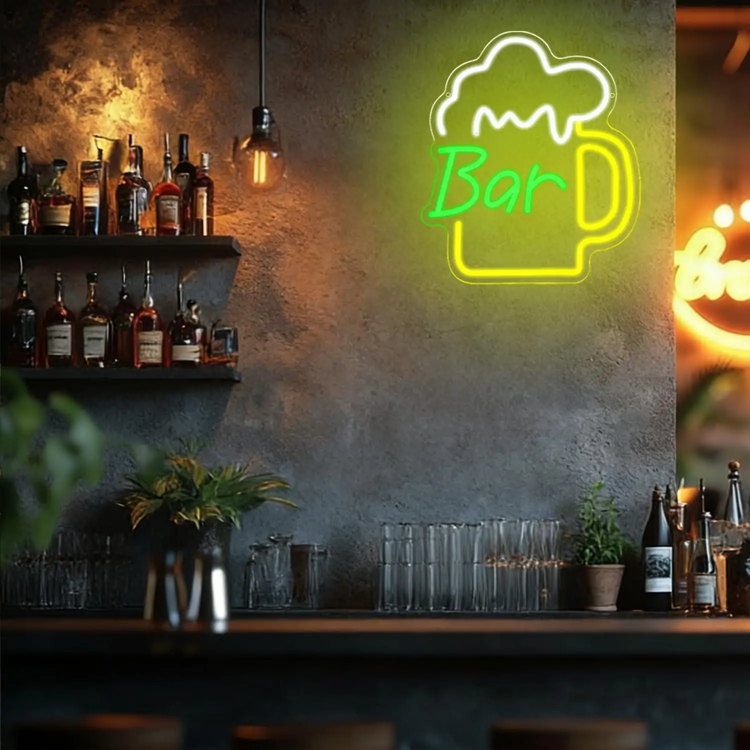 Beer Bar Neon Sign USB Dimmabl - Home Bar Signs 评论和价格