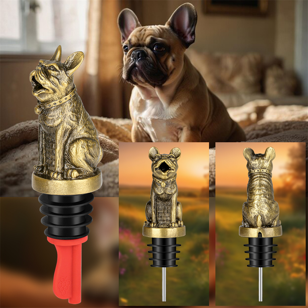 Cute French Bulldog Wine Pouer - Wine Preservation Pump 评论和价格