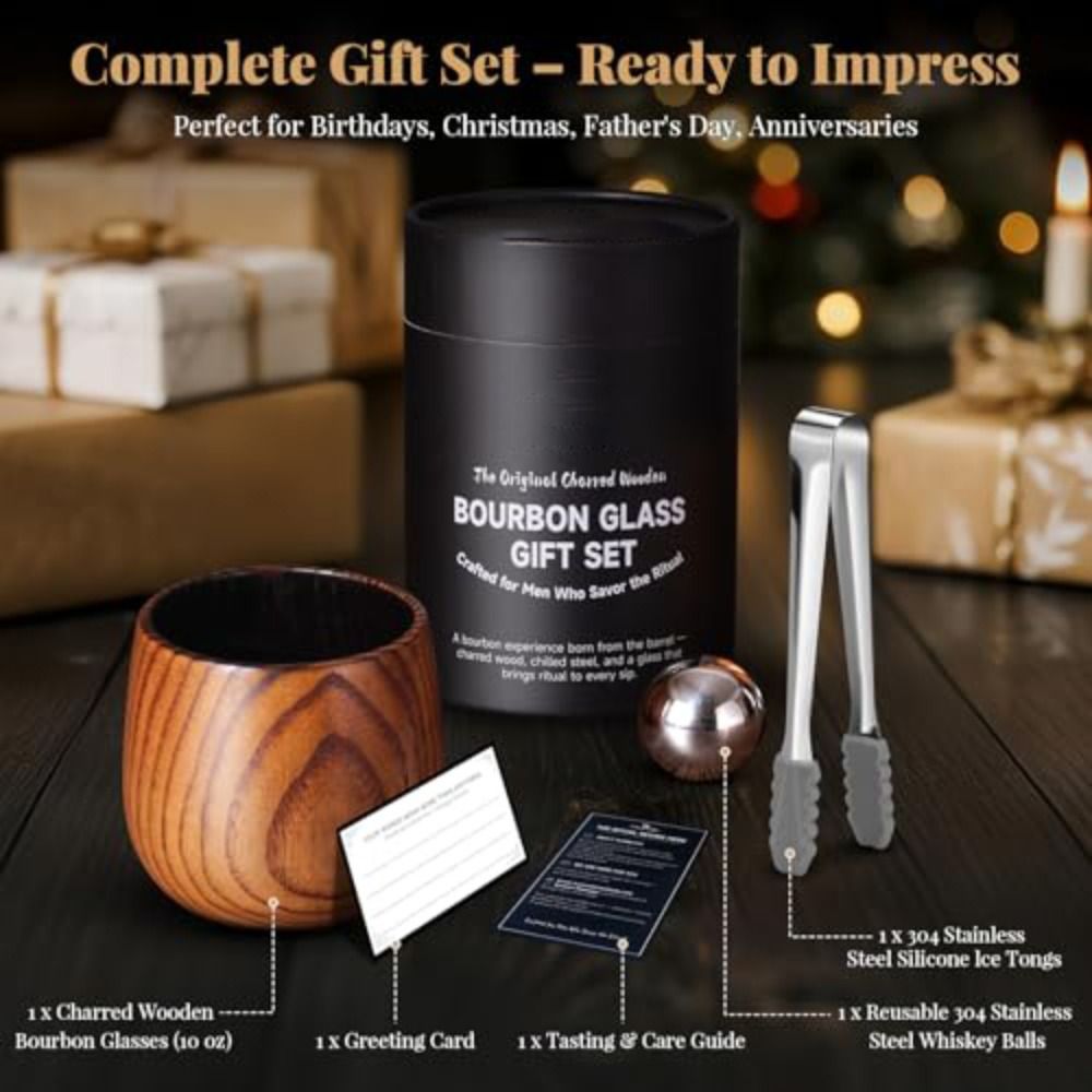 Premium Handmade Whiskey Glass - Home Bar Set 评论和价格