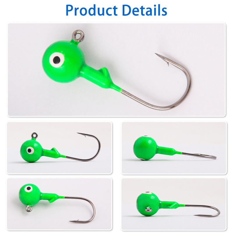 60Pcs/bag Lead Jig Heads Fishi - Jigger Double Sided 评论和价格