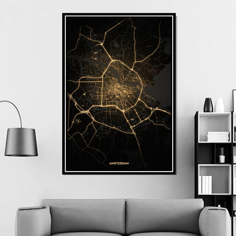 Poster Prints Amsterdam Tokyo  - Home Barcelona 评论和价格