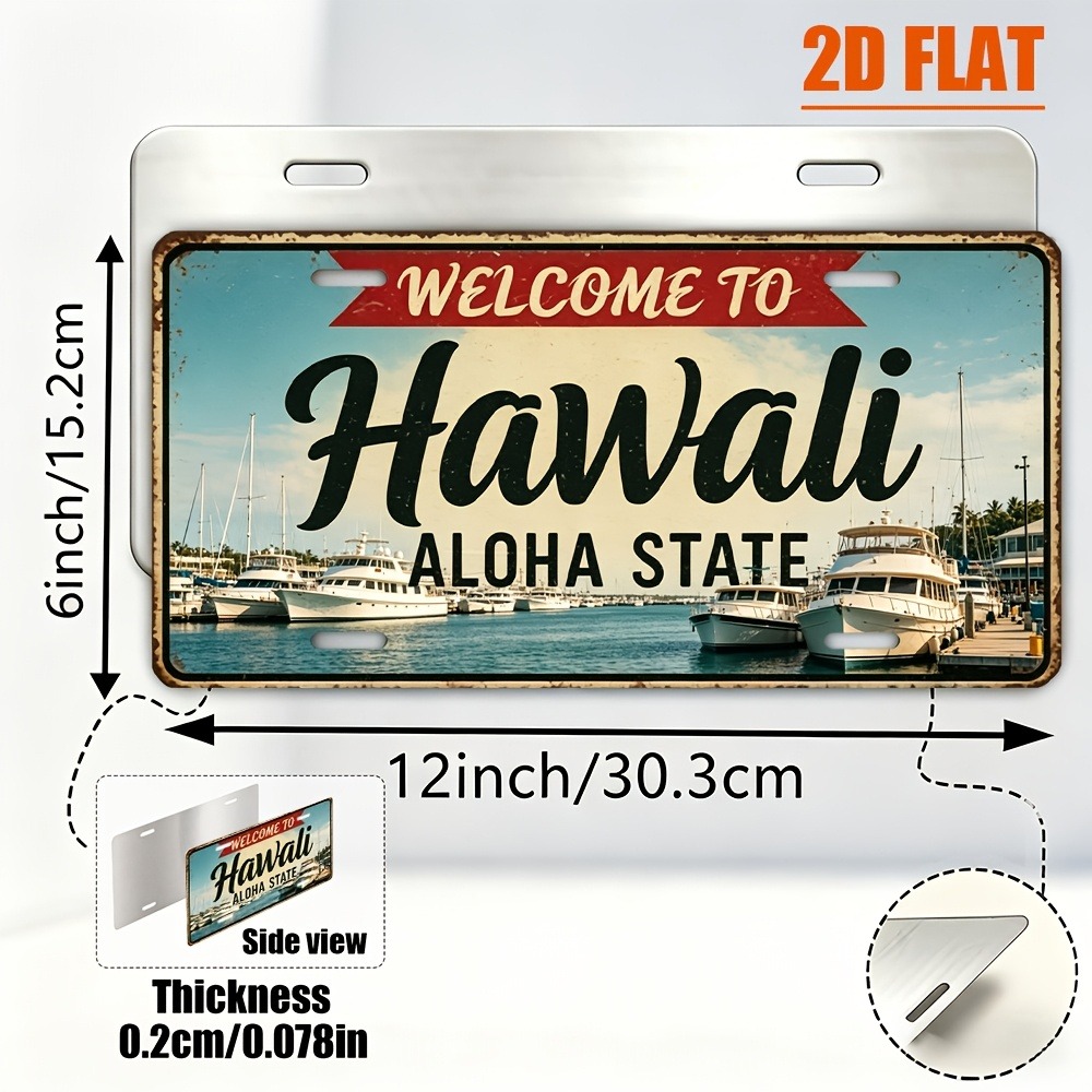Customizable 1pc 2D Flat Hawai - Home Bar Signs 评论和价格