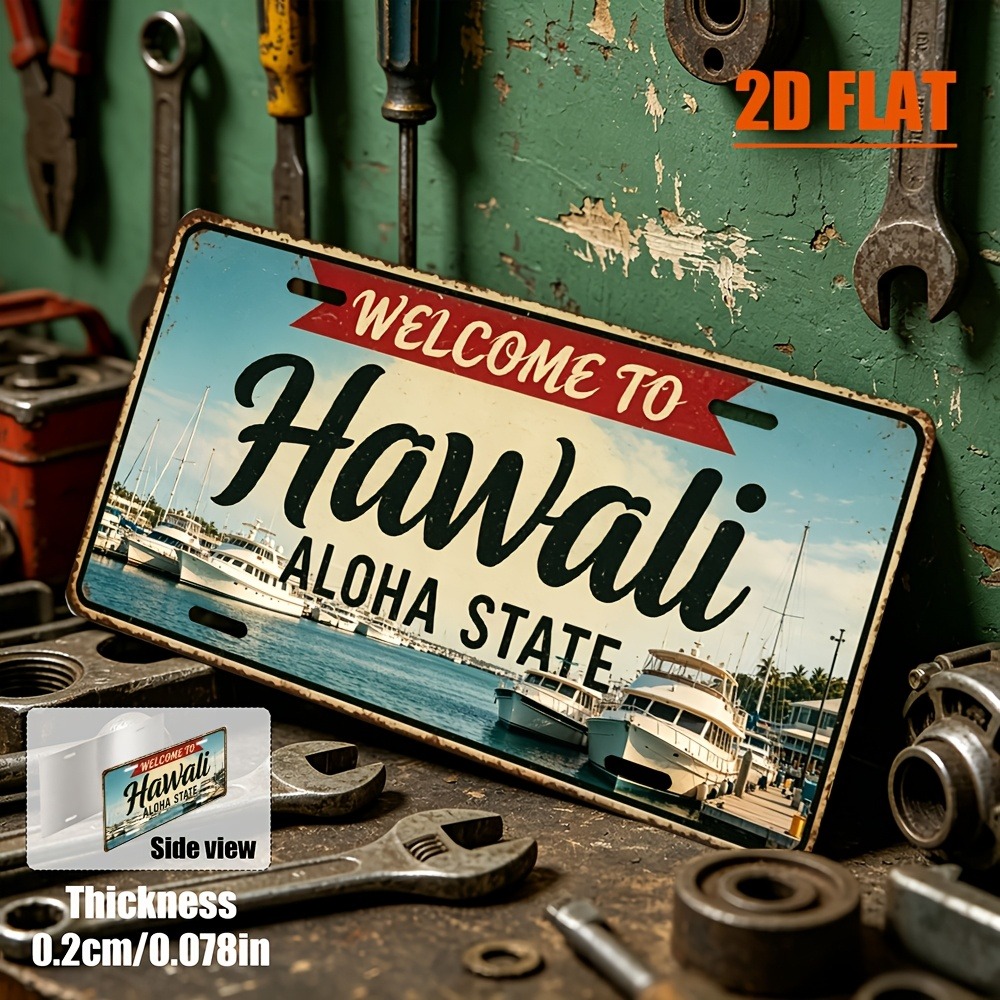Customizable 1pc 2D Flat Hawai - Home Bar Signs 评论和价格