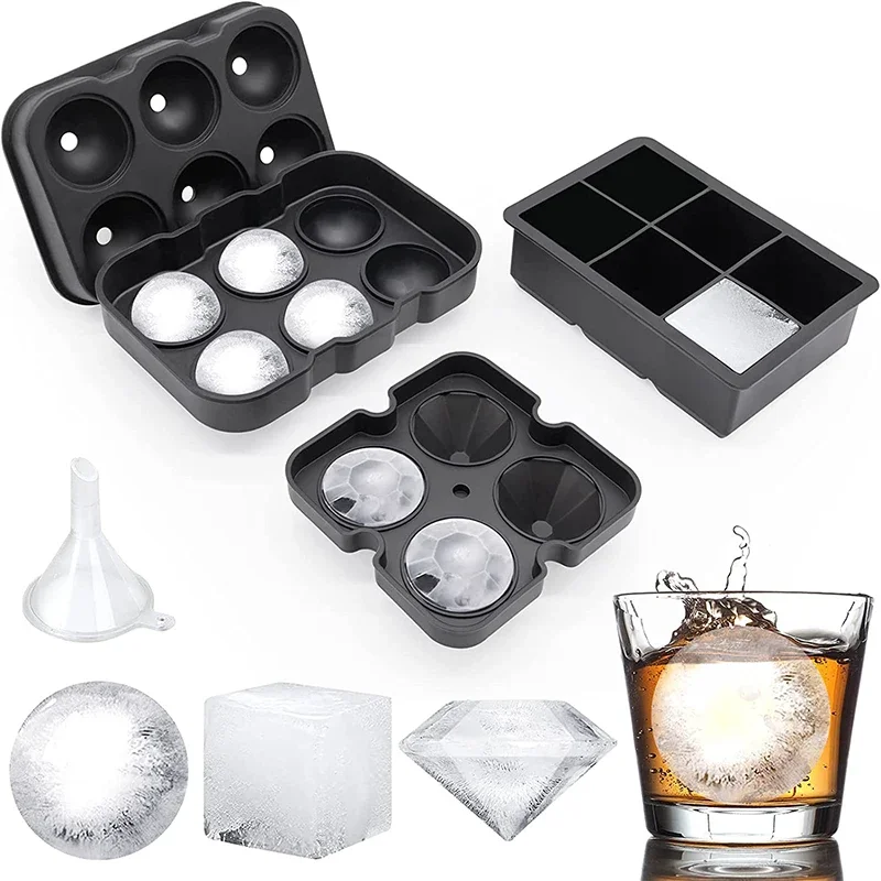 Large Ice Cube Trays Silicone  - Ice Mold Sphere 评论和价格